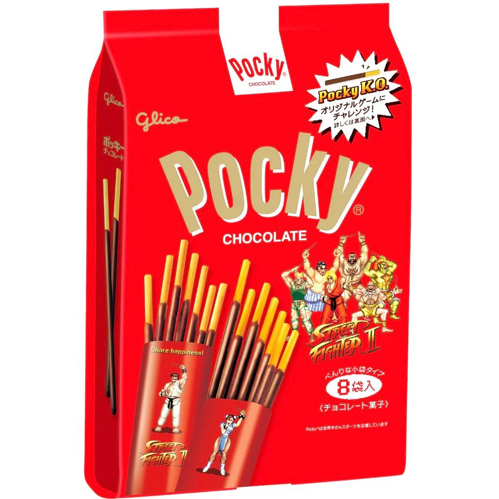 Glico Pocky Chocolate Biscuit Sticks 8 Pack - The Snacks Box