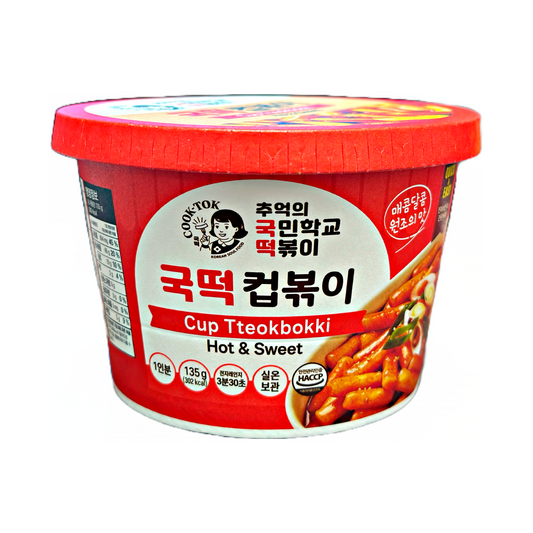 Cook-tok Hot & Sweet Cup Tteokbokki 135g