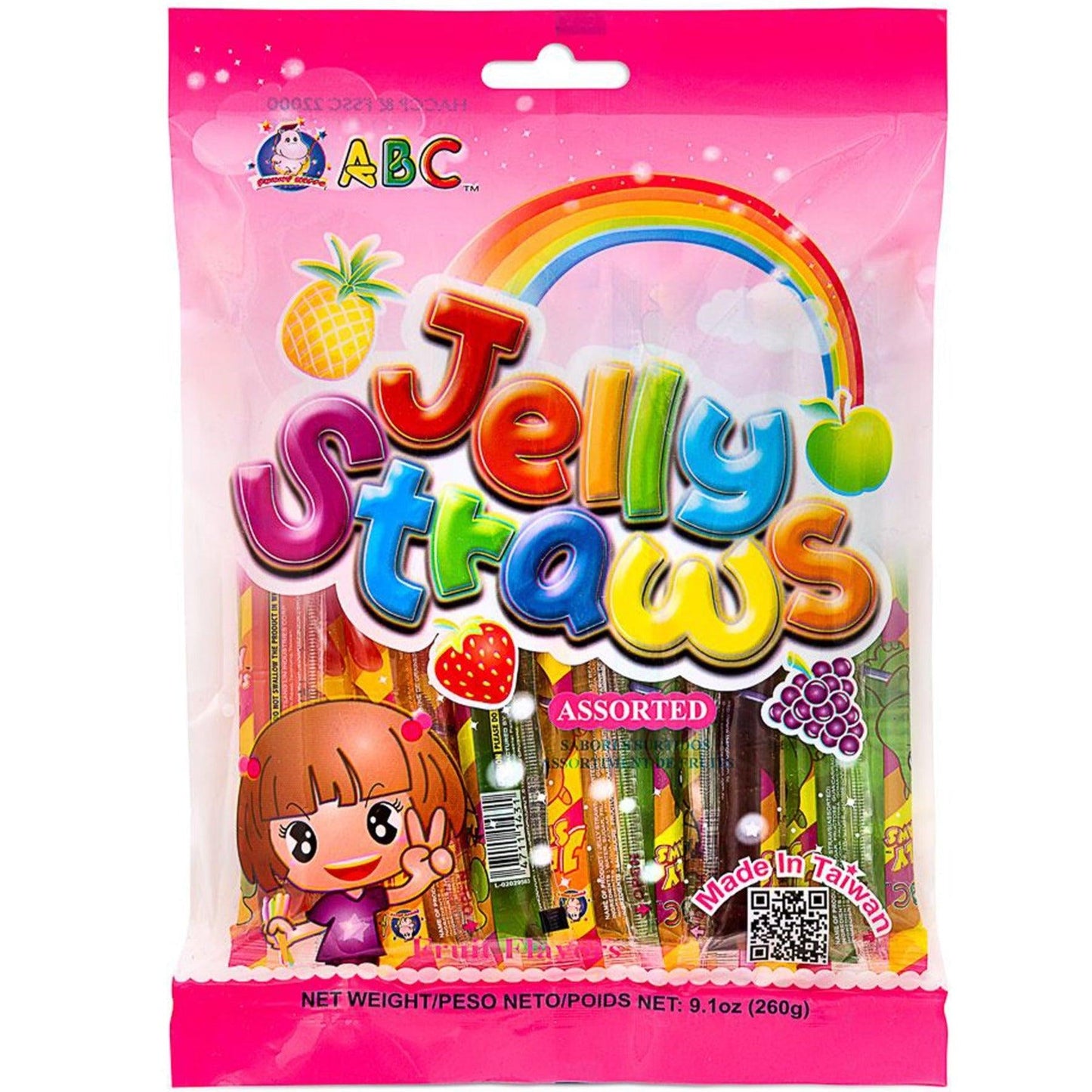 ABC Jelly Straws 260G - The Snacks Box - Asian Snacks Store - The Snacks Box - Korean Snack - Japanese Snack