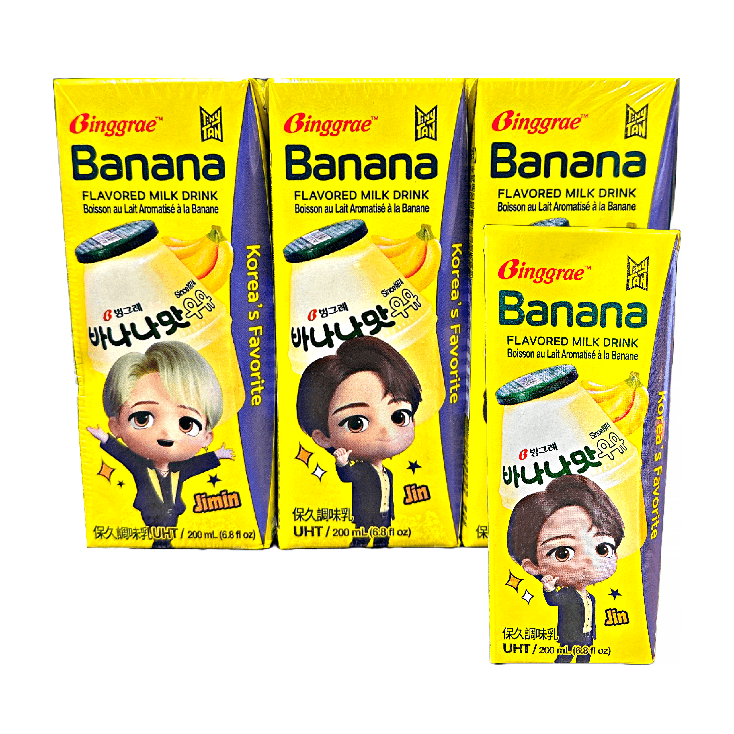 Binggrae Banana Flavored Milk Drink 6x200ml - The Snacks Box: Online ...