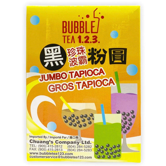 Bubble Tea 1.2.3 Jumbo Tapioca Pearl 300g - The Snacks Box - Asian Snacks Store - The Snacks Box - Korean Snack - Japanese Snack