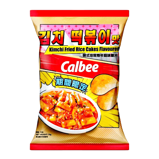 Calbee Kimchi Fried Rice Cakes Flavored Potato Chips 70g - The Snacks Box - Asian Snacks Store - The Snacks Box - Korean Snack - Japanese Snack