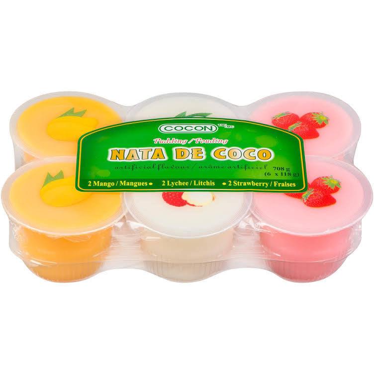 Cocon Nata De Coco Pudding 6x118g - The Snacks Box - Asian Snacks Store - The Snacks Box - Korean Snack - Japanese Snack