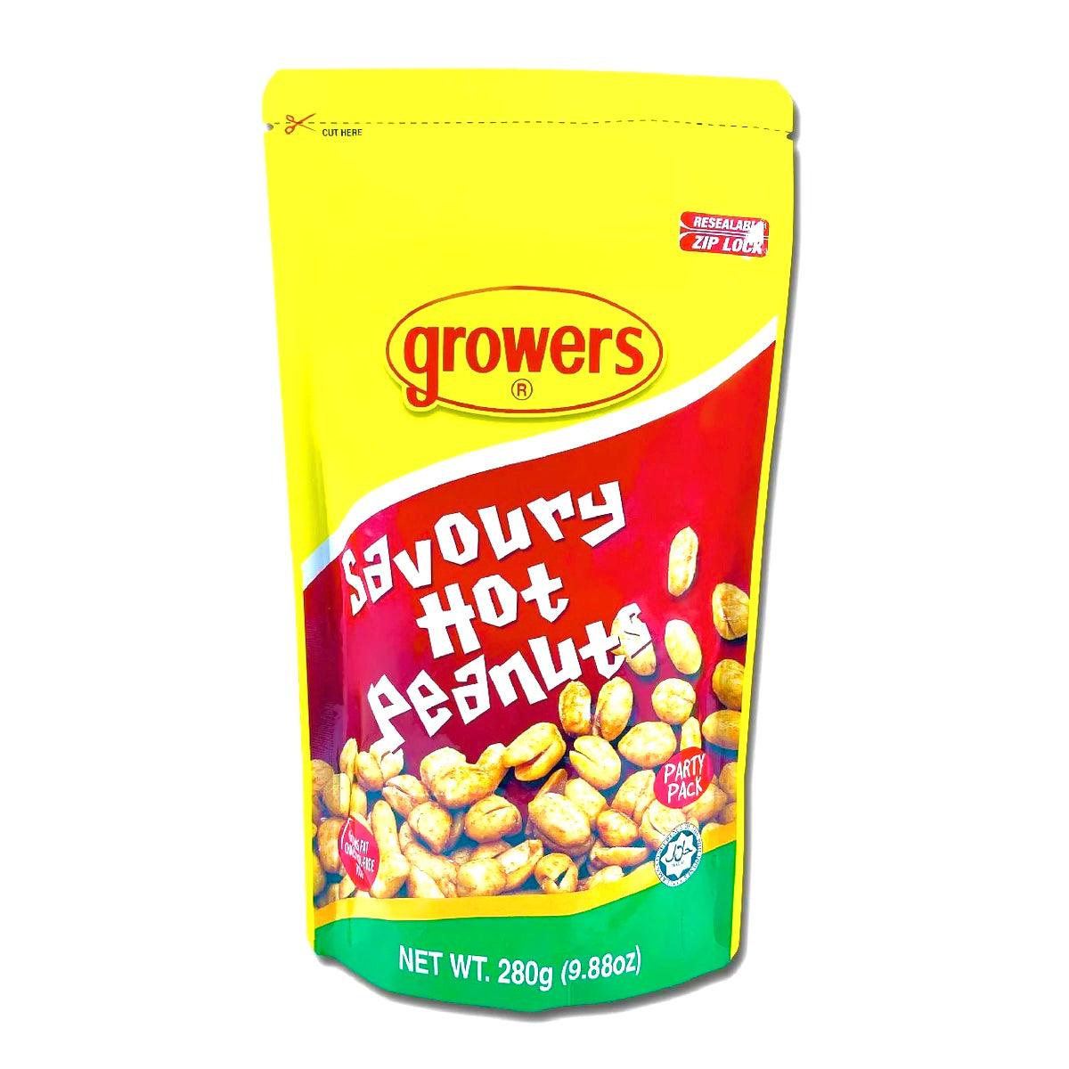 Growers Savoury Hot Peanuts 280g - The Snacks Box - Asian Snacks Store - The Snacks Box - Korean Snack - Japanese Snack