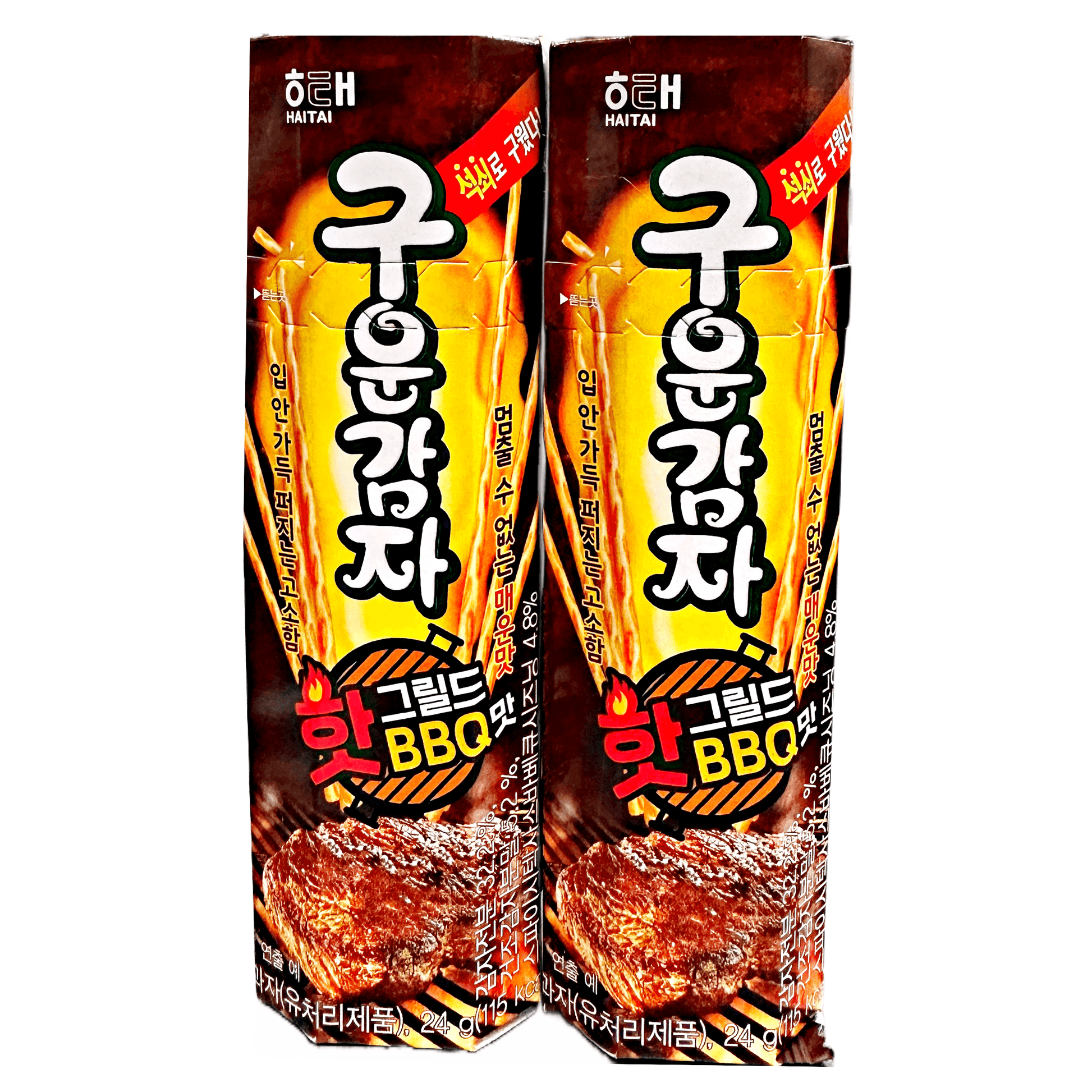 Haitai Baked Potato Sticks BBQ 2x24g - The Snacks Box - Asian Snacks Store - The Snacks Box - Korean Snack - Japanese Snack