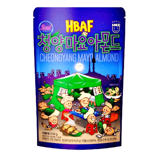 HBAF Cheongyang Hot Pepper Mayo Almond 210g - The Snacks Box - Asian Snacks Store - The Snacks Box - Korean Snack - Japanese Snack