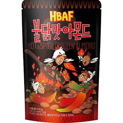 HBAF Hot & Spicy Chicken Almond 210g - The Snacks Box - Asian Snacks Store - The Snacks Box - Korean Snack - Japanese Snack