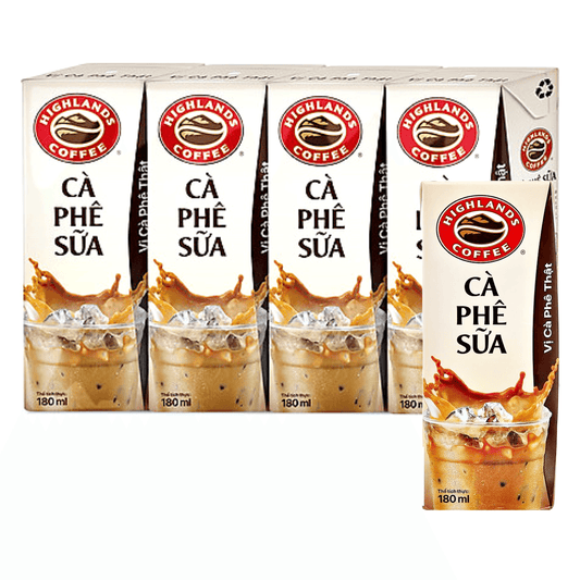 Highlands Coffee Ca Phe Sua 4x180ml - The Snacks Box - Asian Snacks Store - The Snacks Box - Korean Snack - Japanese Snack