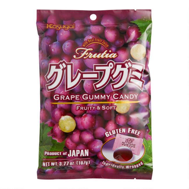 Kasugai Grape Gummy Candy - The Snacks Box - Asian Snacks Store - The Snacks Box - Korean Snack - Japanese Snack