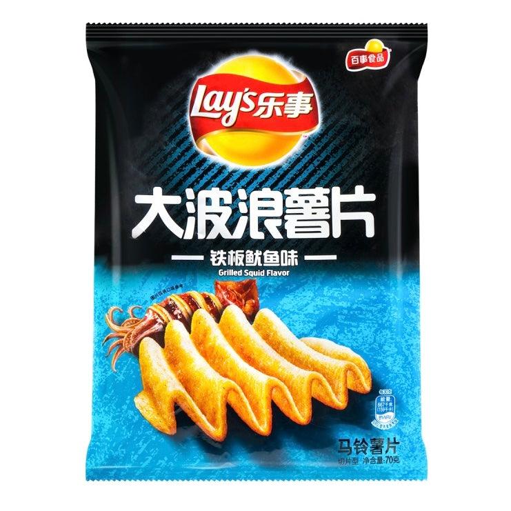 Lay’s Grilled Squid 70g - The Snacks Box - Asian Snacks Store - The Snacks Box - Korean Snack - Japanese Snack