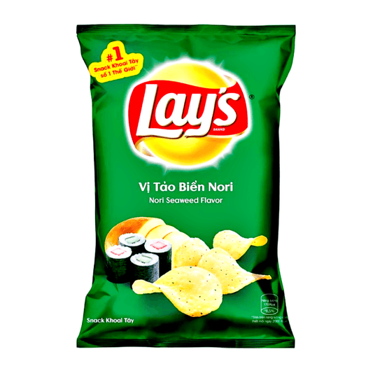 Lay’s Nori Seaweed Flavor Potato Chips 90g - The Snacks Box - Asian Snacks Store - The Snacks Box - Korean Snack - Japanese Snack