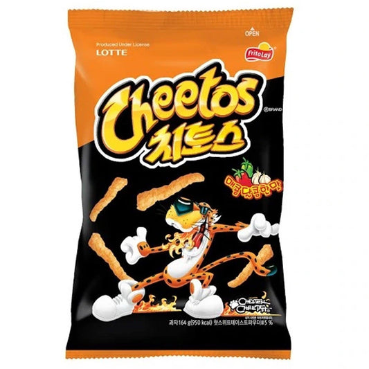 Lotte Cheetos Sweet & Spicy 82g - The Snacks Box - Asian Snacks Store - The Snacks Box - Korean Snack - Japanese Snack