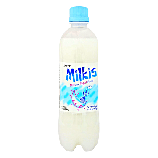 Lotte Milkis Soda Beverage Milk & Yogurt Flavor 1L - The Snacks Box - Asian Snacks Store - The Snacks Box - Korean Snack - Japanese Snack