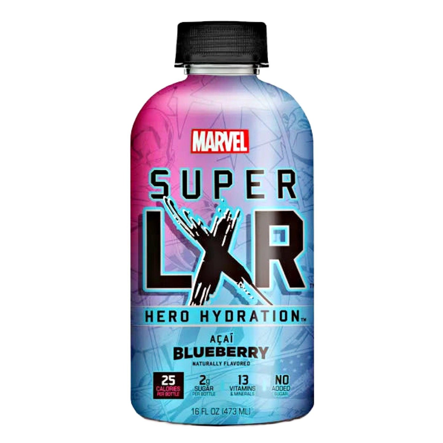 Marvel Super LXR Hero Hydration Blueberry 473ml - The Snacks Box - Asian Snacks Store - The Snacks Box - Korean Snack - Japanese Snack