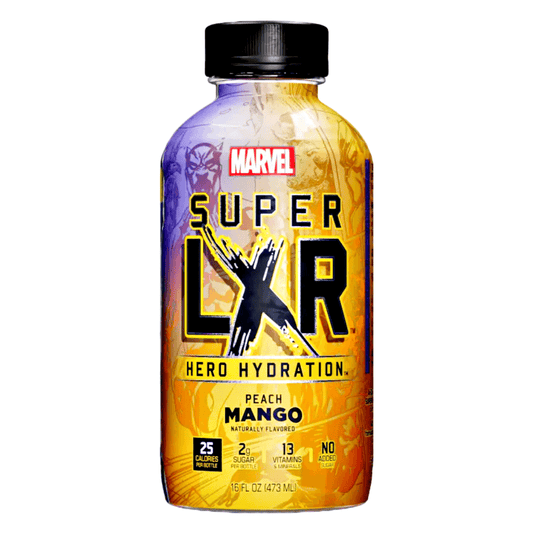 Marvel Super LXR Hero Hydration Peach Mango 473ml - The Snacks Box - Asian Snacks Store - The Snacks Box - Korean Snack - Japanese Snack