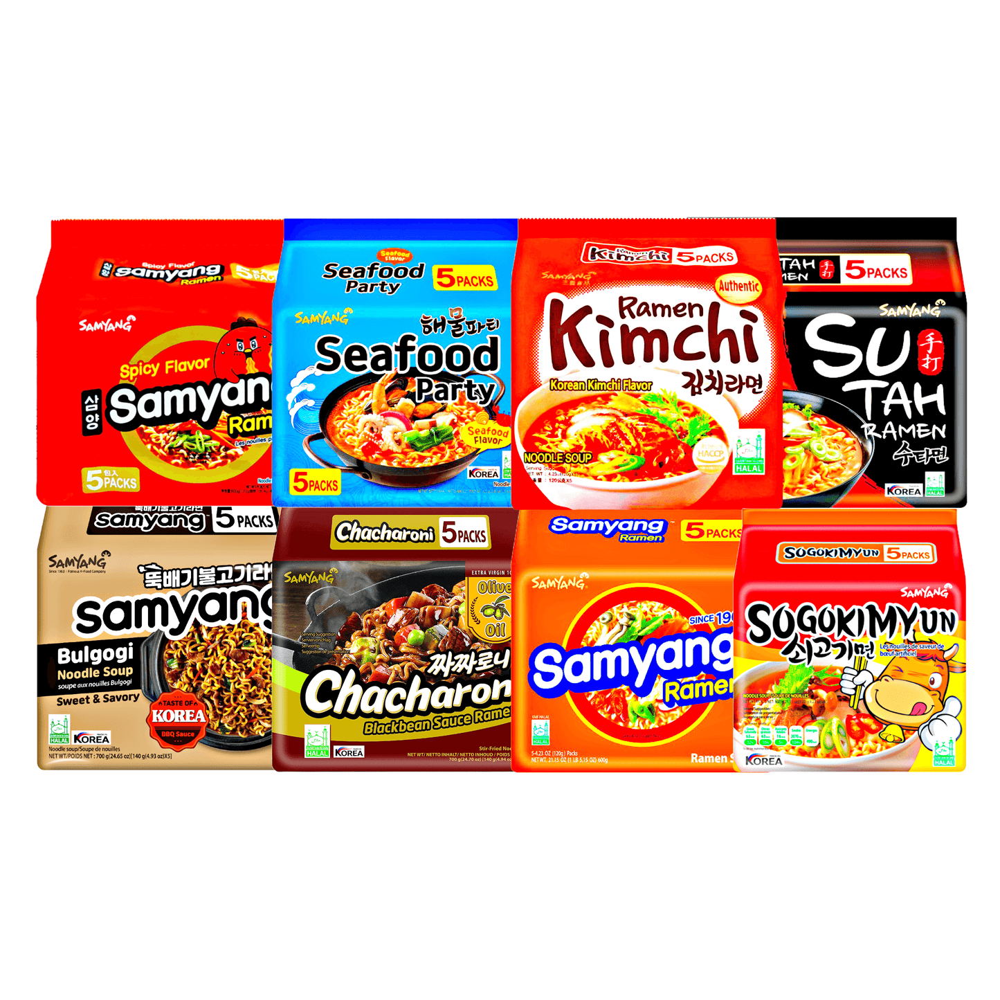 Mega Samyang Lover Box - The Snacks Box - Asian Snacks Store - The Snacks Box - Korean Snack - Japanese Snack