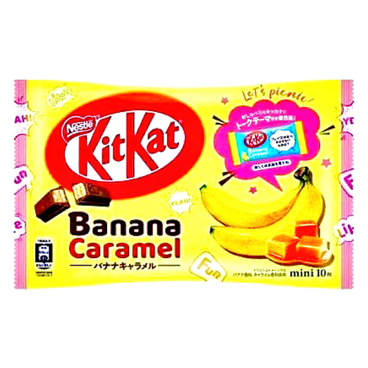 Nestle KitKat Mini Banana Caramel 10pcs - The Snacks Box - Asian Snacks Store - The Snacks Box - Korean Snack - Japanese Snack