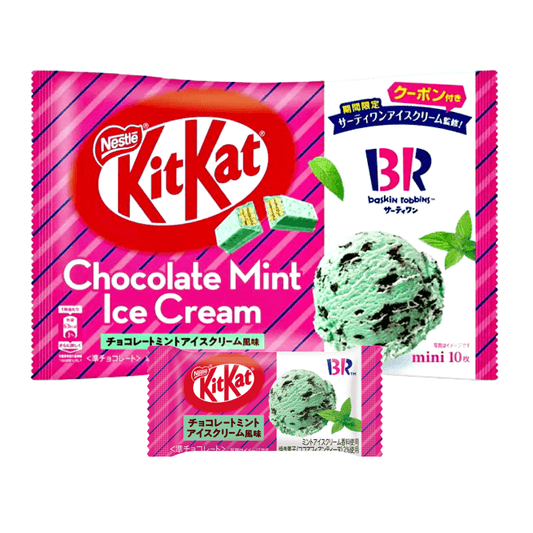 Nestle KitKat Mini Chocolate Mint Ice Cream 10pcs - The Snacks Box - Asian Snacks Store - The Snacks Box - Korean Snack - Japanese Snack