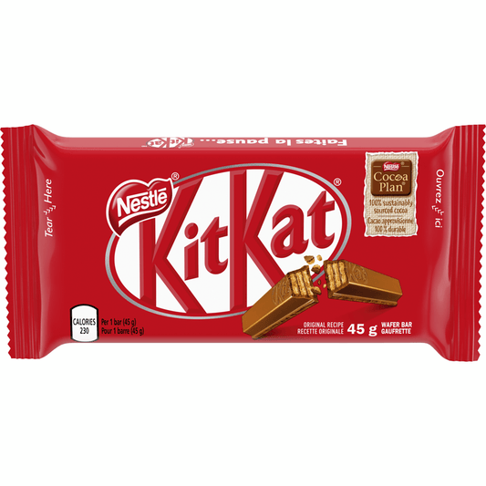 Nestle KitKat Original Recipe Bar(45g) - The Snacks Box - Asian Snacks Store - The Snacks Box - Korean Snack - Japanese Snack