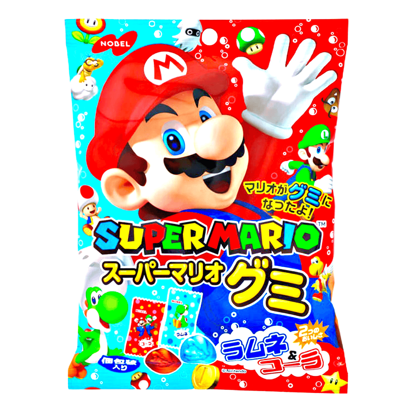 Nobel Super Mario Gummy Candy 90g - The Snacks Box - Asian Snacks Store - The Snacks Box - Korean Snack - Japanese Snack