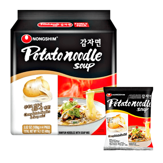 Nongshim Potato Noodle Soup 4x100g - The Snacks Box - Asian Snacks Store - The Snacks Box - Korean Snack - Japanese Snack