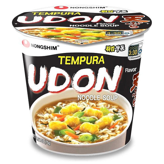 Nongshim Tempura Udon Cup 75g - The Snacks Box - Asian Snacks Store - The Snacks Box - Korean Snack - Japanese Snack