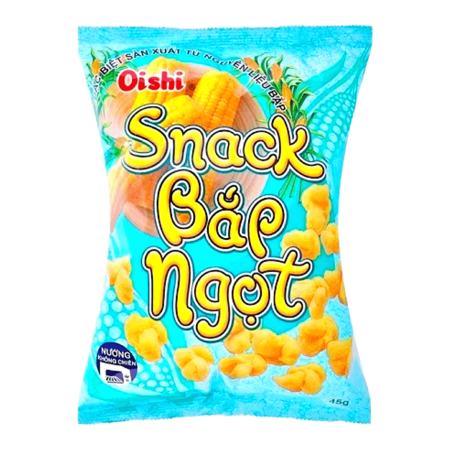 Oishi Sweet Corn Pops 45g - The Snacks Box - Asian Snacks Store - The Snacks Box - Korean Snack - Japanese Snack