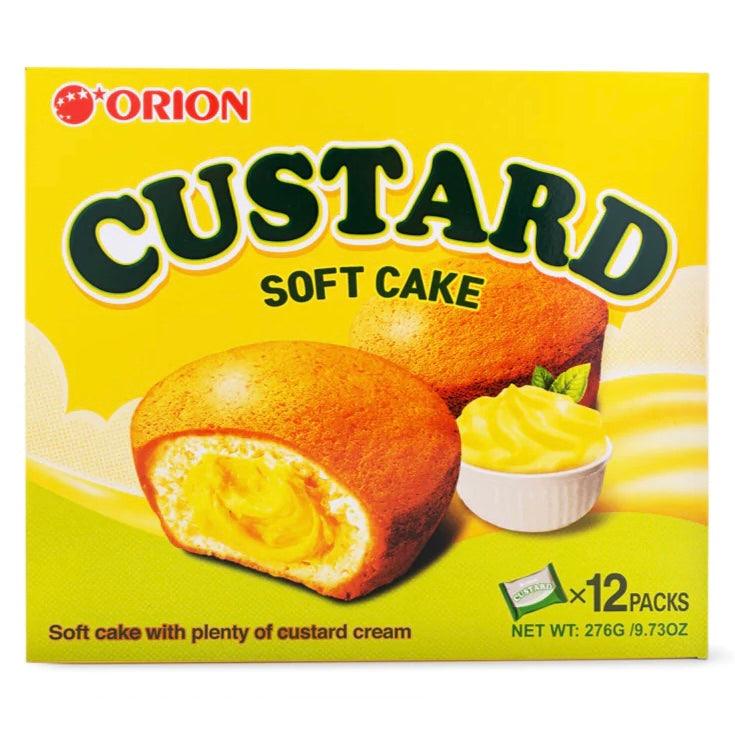 Orion Custard Soft Cake - The Snacks Box - Asian Snacks Store - The Snacks Box - Korean Snack - Japanese Snack