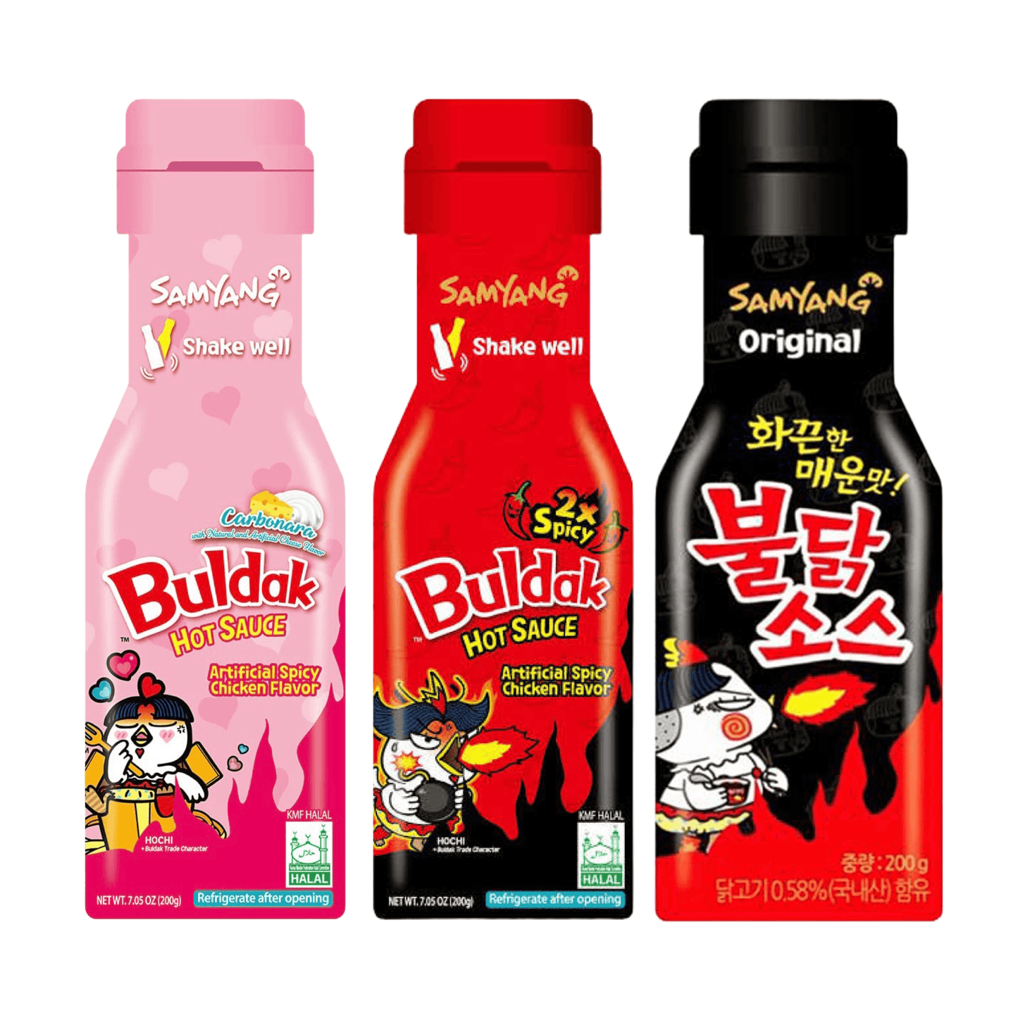 SamYang Buldak Hot Sauce 3x200g - The Snacks Box - Asian Snacks Store - The Snacks Box - Korean Snack - Japanese Snack