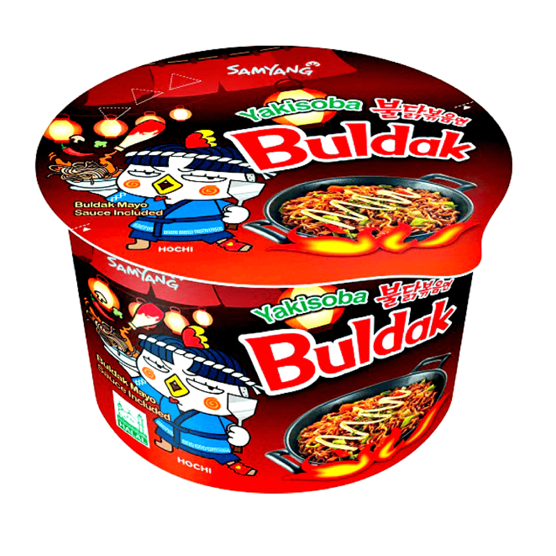 SamYang Buldak Yakisoba Bowl 110g - The Snacks Box - Asian Snacks Store - The Snacks Box - Korean Snack - Japanese Snack