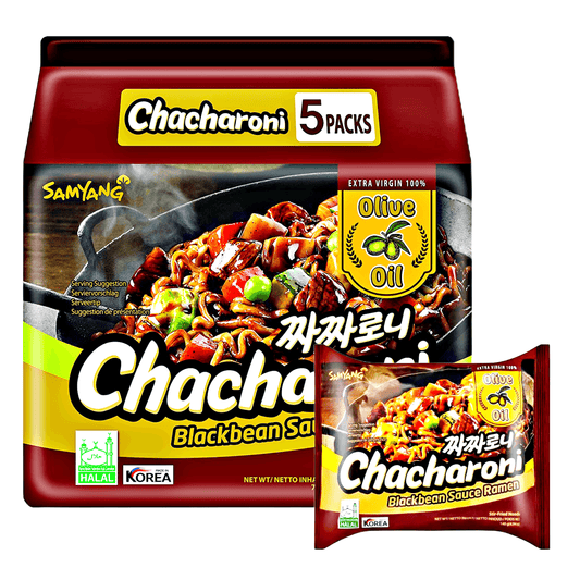 SamYang Chacharoni Ramen 5x140g - The Snacks Box - Asian Snacks Store - The Snacks Box - Korean Snack - Japanese Snack