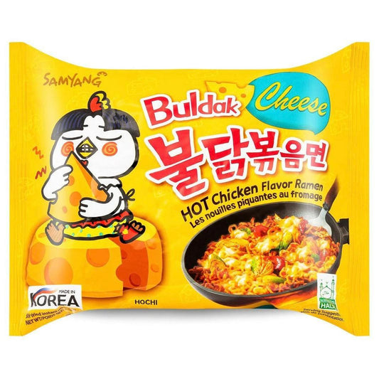 SamYang Hot Chicken Flavor Ramen Cheese 140g - The Snacks Box - Asian Snacks Store - The Snacks Box - Korean Snack - Japanese Snack