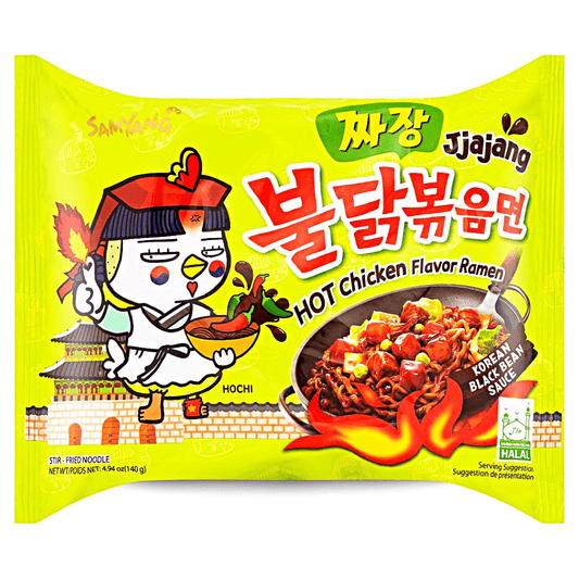 SamYang Hot Chicken Flavor Ramen Jjajang 140g - The Snacks Box - Asian Snacks Store - The Snacks Box - Korean Snack - Japanese Snack