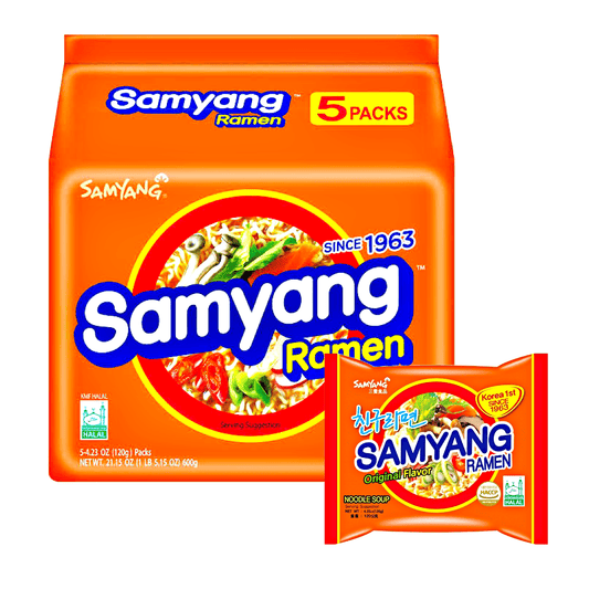 Samyang Ramen Original Flavor 5x120g - The Snacks Box - Asian Snacks Store - The Snacks Box - Korean Snack - Japanese Snack