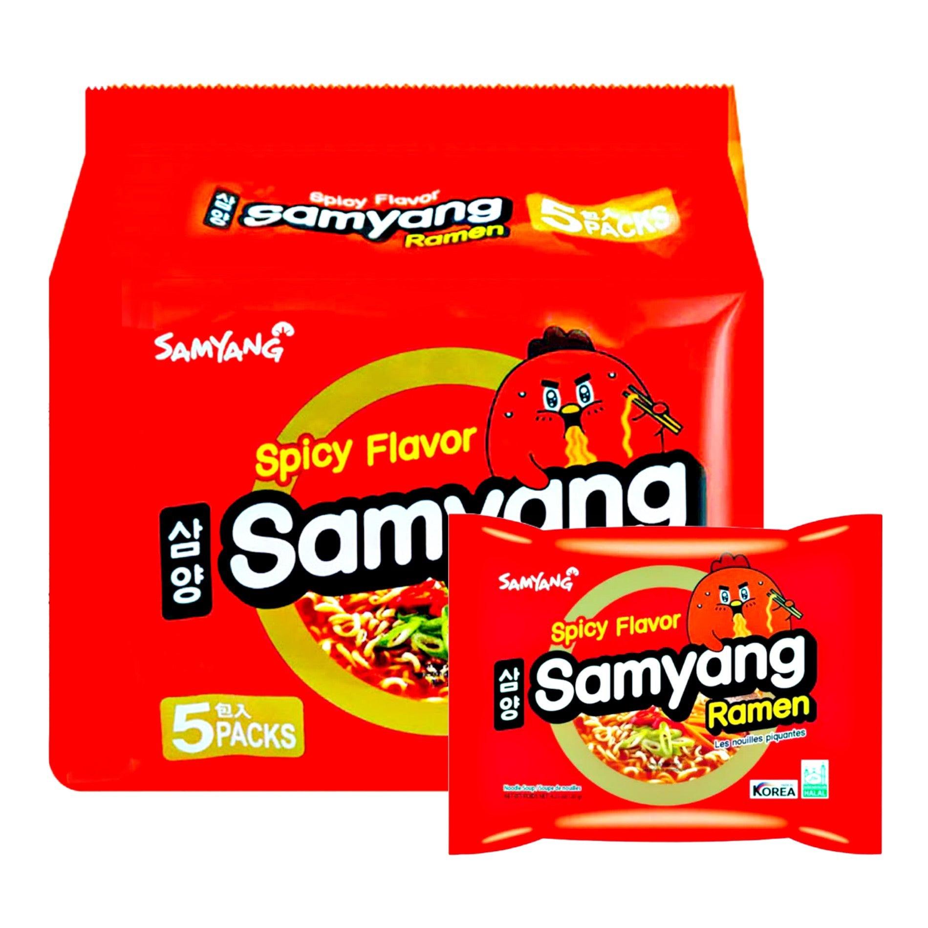 Samyang Ramen Spicy Flavor 5x120g - The Snacks Box - Asian Snacks Store - The Snacks Box - Korean Snack - Japanese Snack