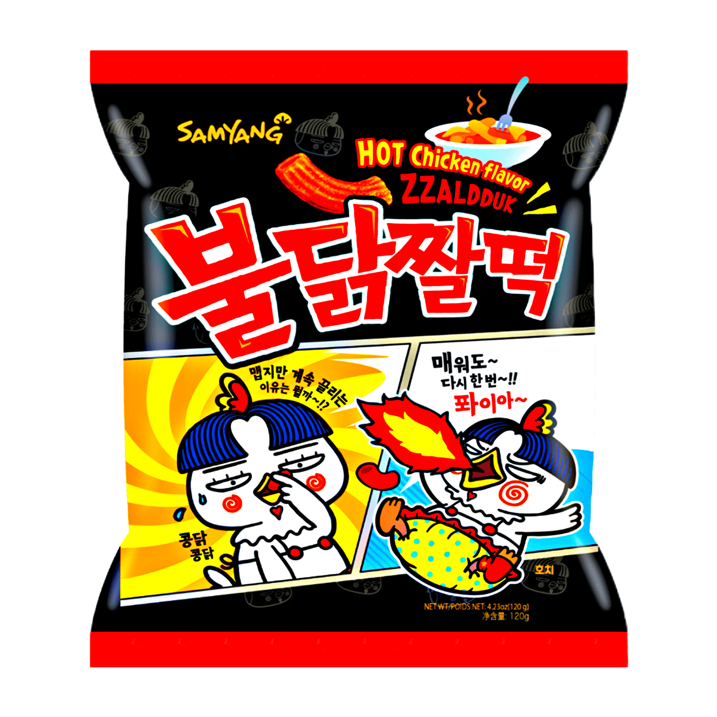 SamYang Zzaldduk Hot Chicken Flavor Snack 120g - The Snacks Box - Asian Snacks Store - The Snacks Box - Korean Snack - Japanese Snack