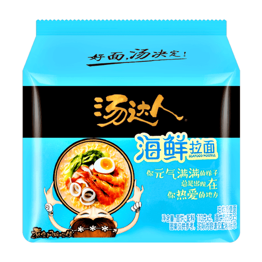 Tangdaren Seafood Instant Noodle 5x113g - The Snacks Box - Asian Snacks Store - The Snacks Box - Korean Snack - Japanese Snack