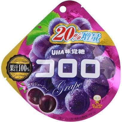 UHA Mikakuto Kororo Grape Gummy Candy 40g - The Snacks Box - Asian Snacks Store - The Snacks Box - Korean Snack - Japanese Snack