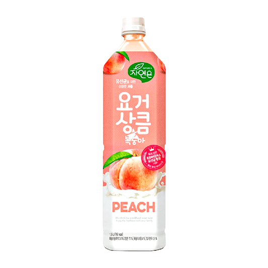 Woongjin Nature's Yogurt Peach Drink 1.5L - The Snacks Box - Asian Snacks Store - The Snacks Box - Korean Snack - Japanese Snack