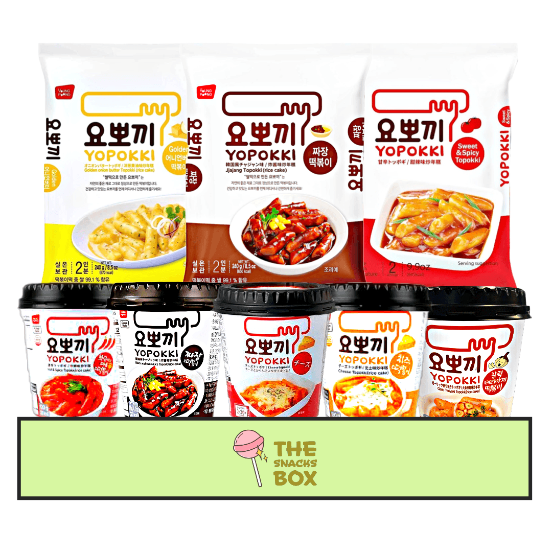 Yopokki Lover Box - The Snacks Box - Asian Snacks Store - The Snacks Box - Korean Snack - Japanese Snack