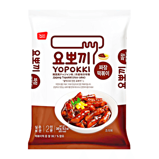Young Poong Jjajang Yopokki 240g - The Snacks Box - Asian Snacks Store - The Snacks Box - Korean Snack - Japanese Snack