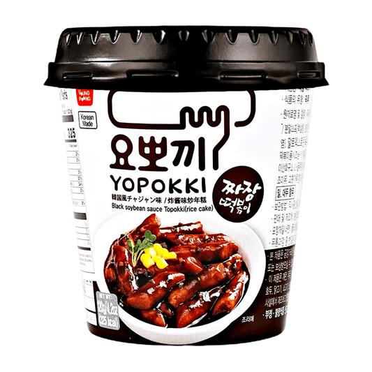 Young Poong Yopokki Black Soy Bean Sauce Cup 120g - The Snacks Box - Asian Snacks Store - The Snacks Box - Korean Snack - Japanese Snack