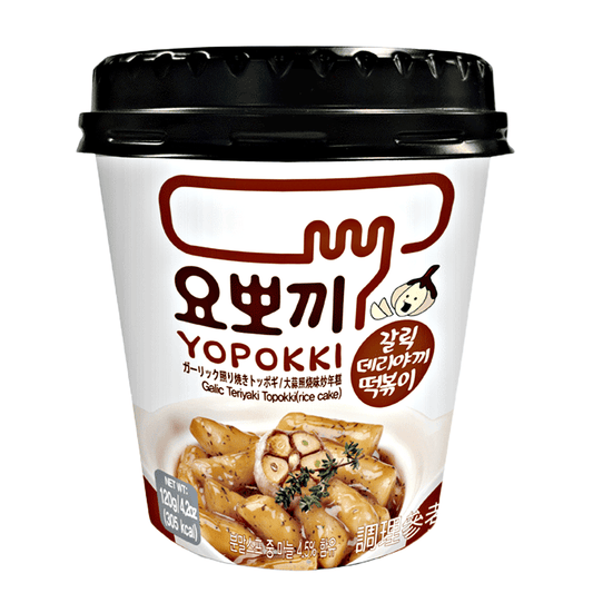 Young Poong Yopokki Garlic Teriyaki Cup 120g - The Snacks Box - Asian Snacks Store - The Snacks Box - Korean Snack - Japanese Snack