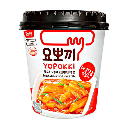Young Poong Yopokki Sweet & Spicy Cup 120g - The Snacks Box - Asian Snacks Store - The Snacks Box - Korean Snack - Japanese Snack