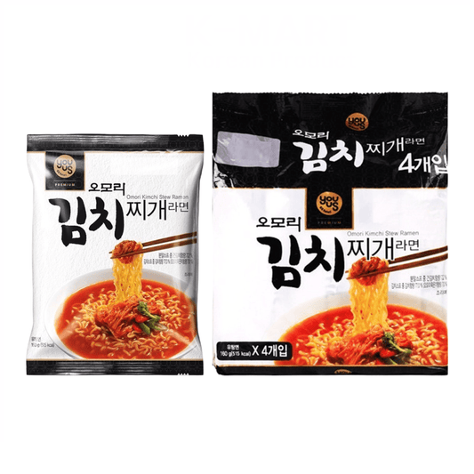 Youus Omori Kimchi Stew Ramen 4 Pack - The Snacks Box - Asian Snacks Store - The Snacks Box - Korean Snack - Japanese Snack